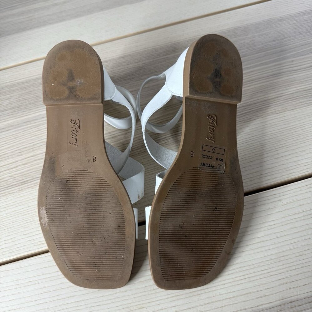 FITORY Women Flat Sandals With Casual Fashion Slides Open Toe Strap Zipper 8 - Picture 6 of 7